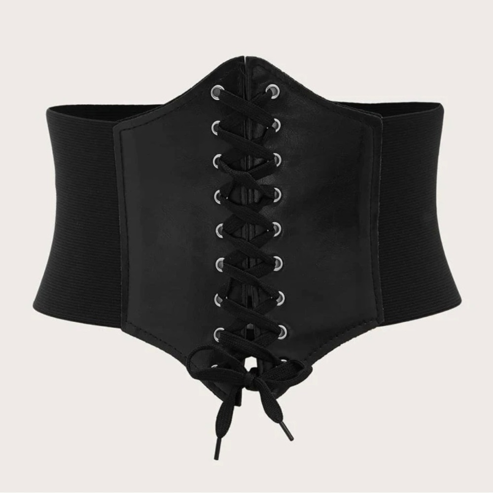 Waist Corset lace up front Velcro back